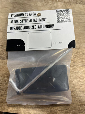 Warrior Tripods Tripod accessories Warrior Tripods Adapter Plate (Picatinny to ARCA)