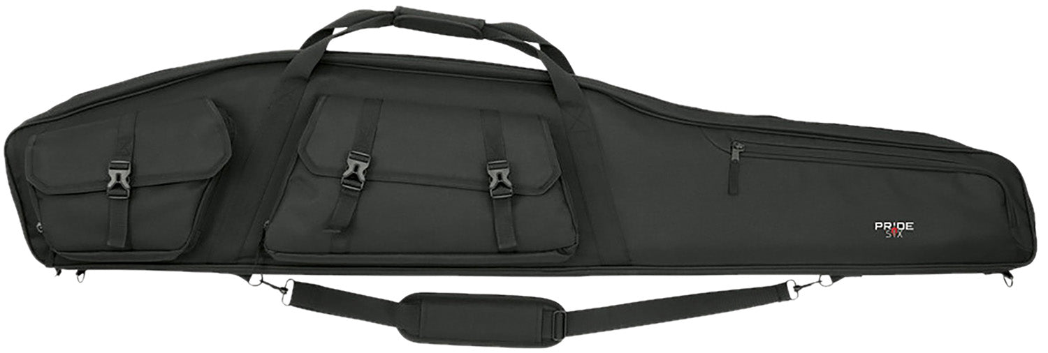 Midwest Thermal Optics Tac Six 10949 Velocity Rifle Case 55" Black Endura w/ 600D Polyester & Lockable Zipper