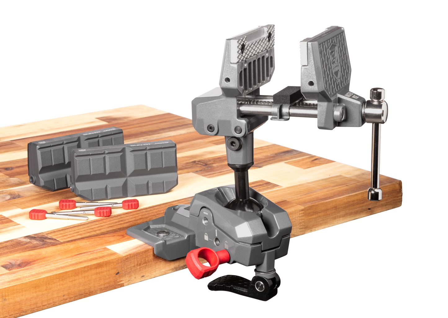 Real Avid Bench Mount Armorer's Master Vice W/TORQ-LOK & Reversible Gun-Fit Sleeves