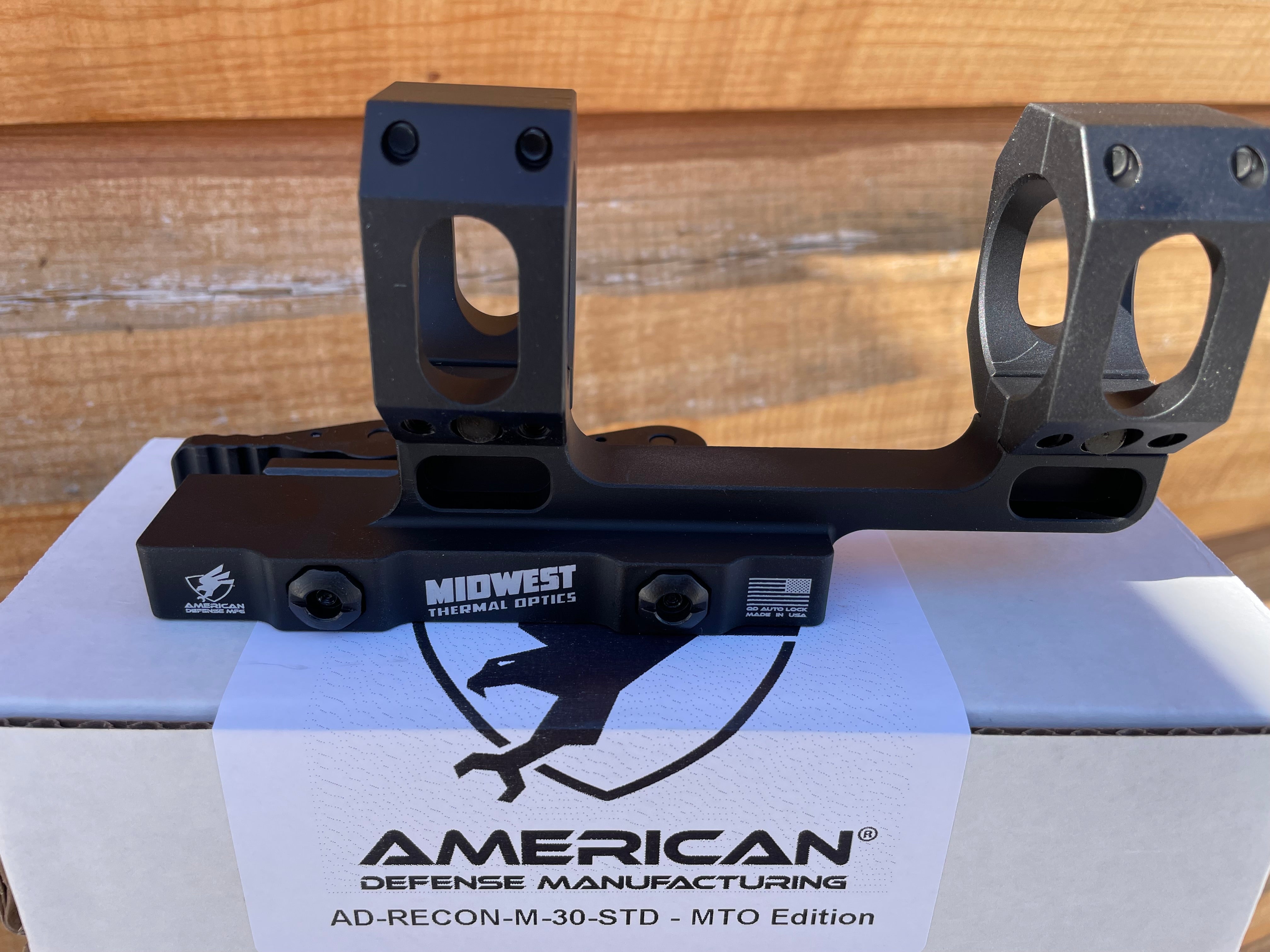 ADM American Defense 🔥MTO Edition 🔥 American Defense AD-RECON 30 STD Optic Mount, Black 30mm