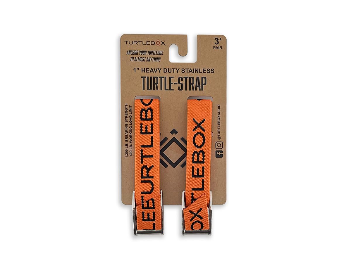 Turtlebox Tie Down Straps TurtleBox Audio Orange