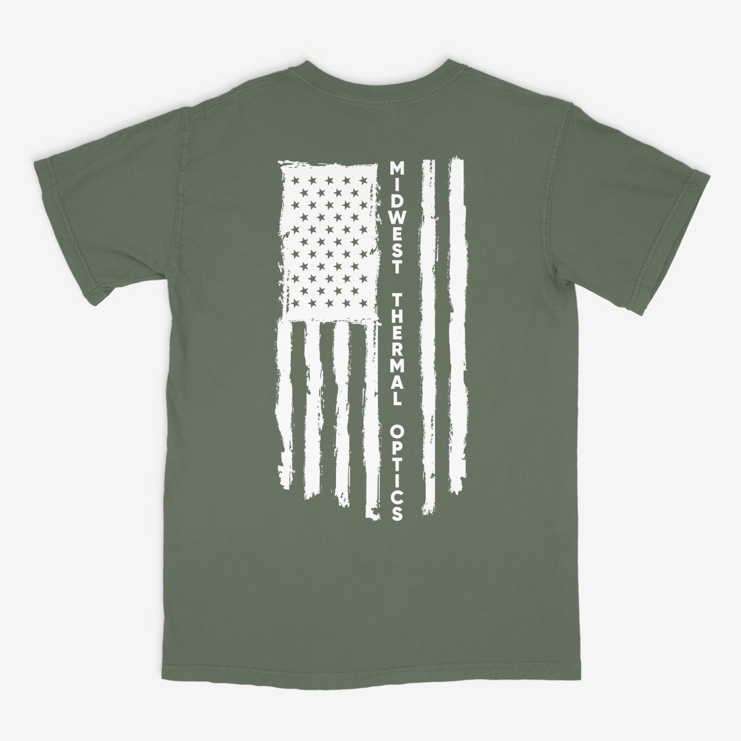 Midwest Thermal Optics apparel MTO Flag T-Shirt - Green - Comfort Colors