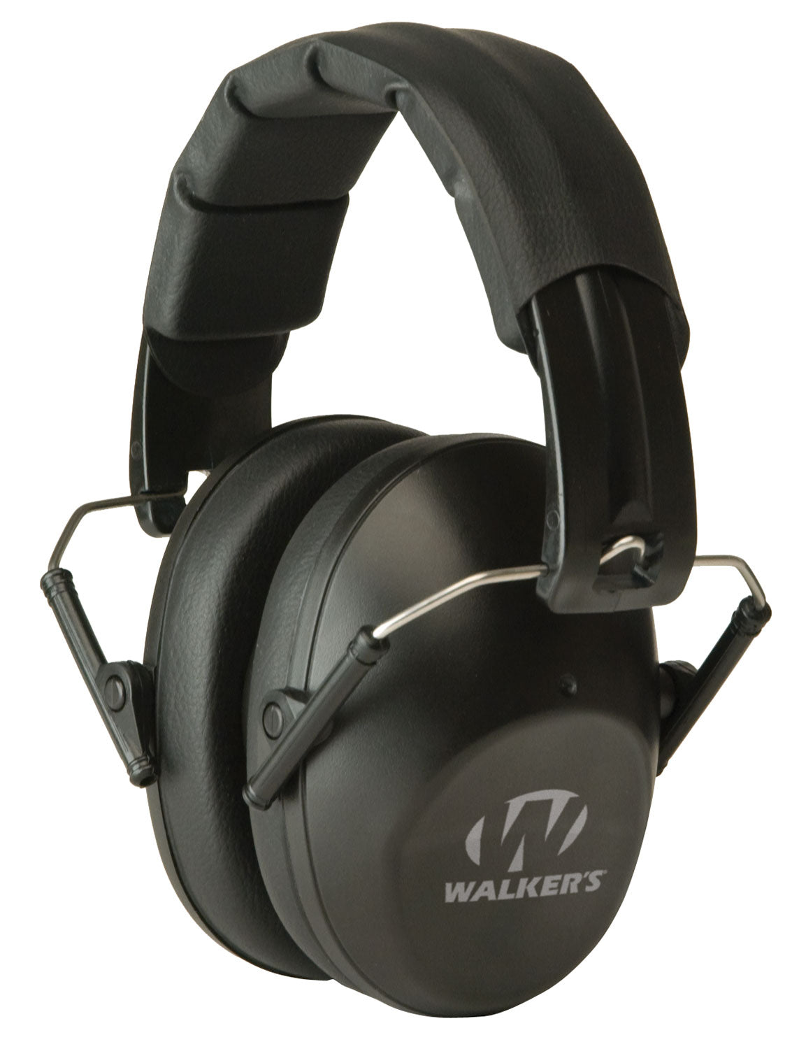 Walkers Walker's Pro Low Profile Passive Folding Muff Over the Head Black Polymer