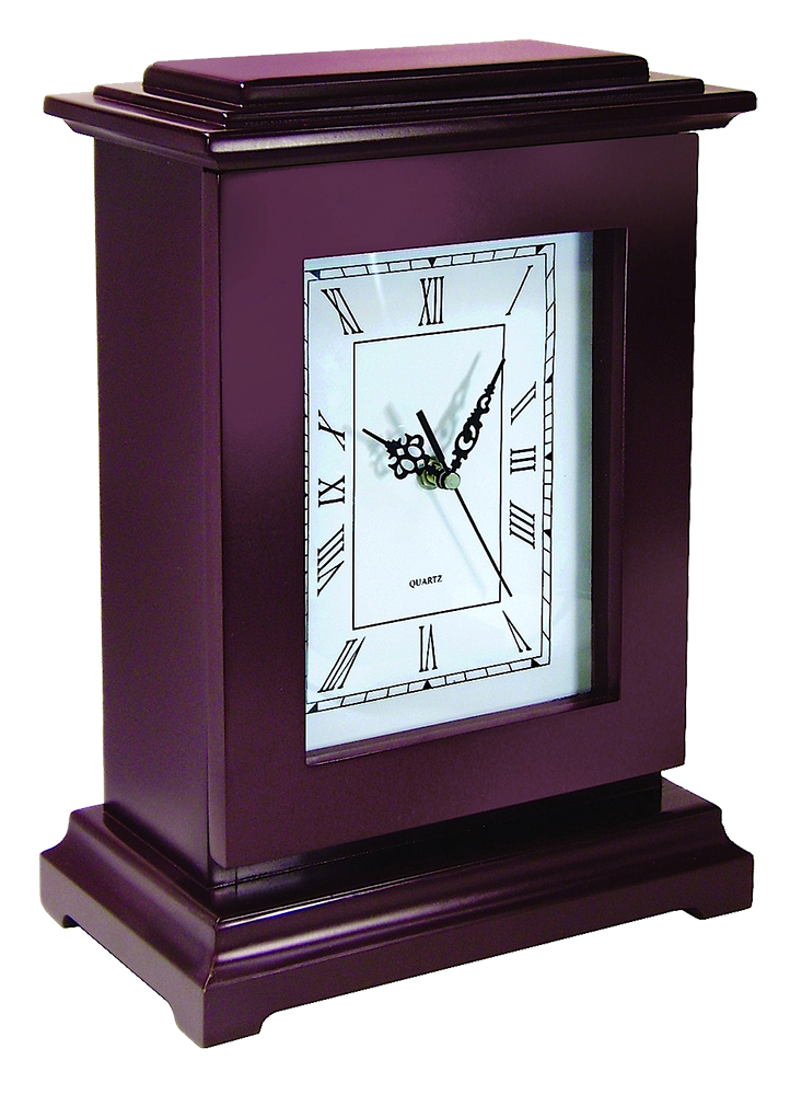 Peace Keeper RGC Tall Gun Clock Front Panel Entry Mahogany Stain Wood