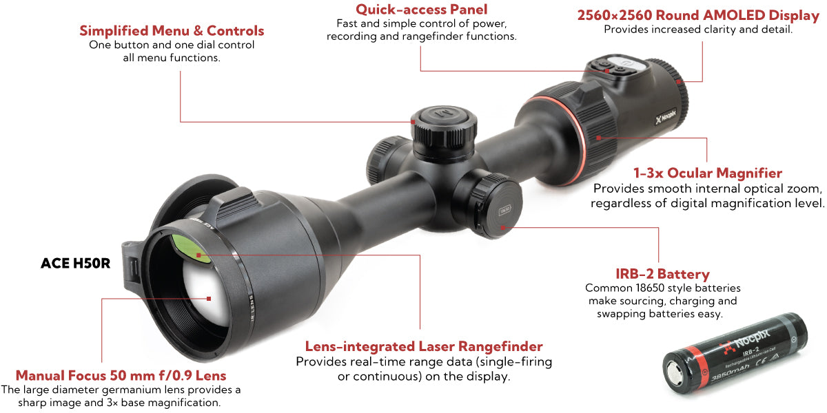 Nocpix Thermal Scope Trade In Nocpix ACE H50R Thermal Scope 640 LRF