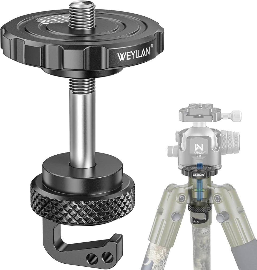 WEYLLAN ARCA Ball Head Converter Adapter for BOG DeathGrip
