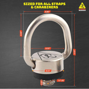 Midwest Thermal Optics D-Ring - Easily Attach a Carabiner to your scanner with this 1/4-20 Tripod Mount D-Ring