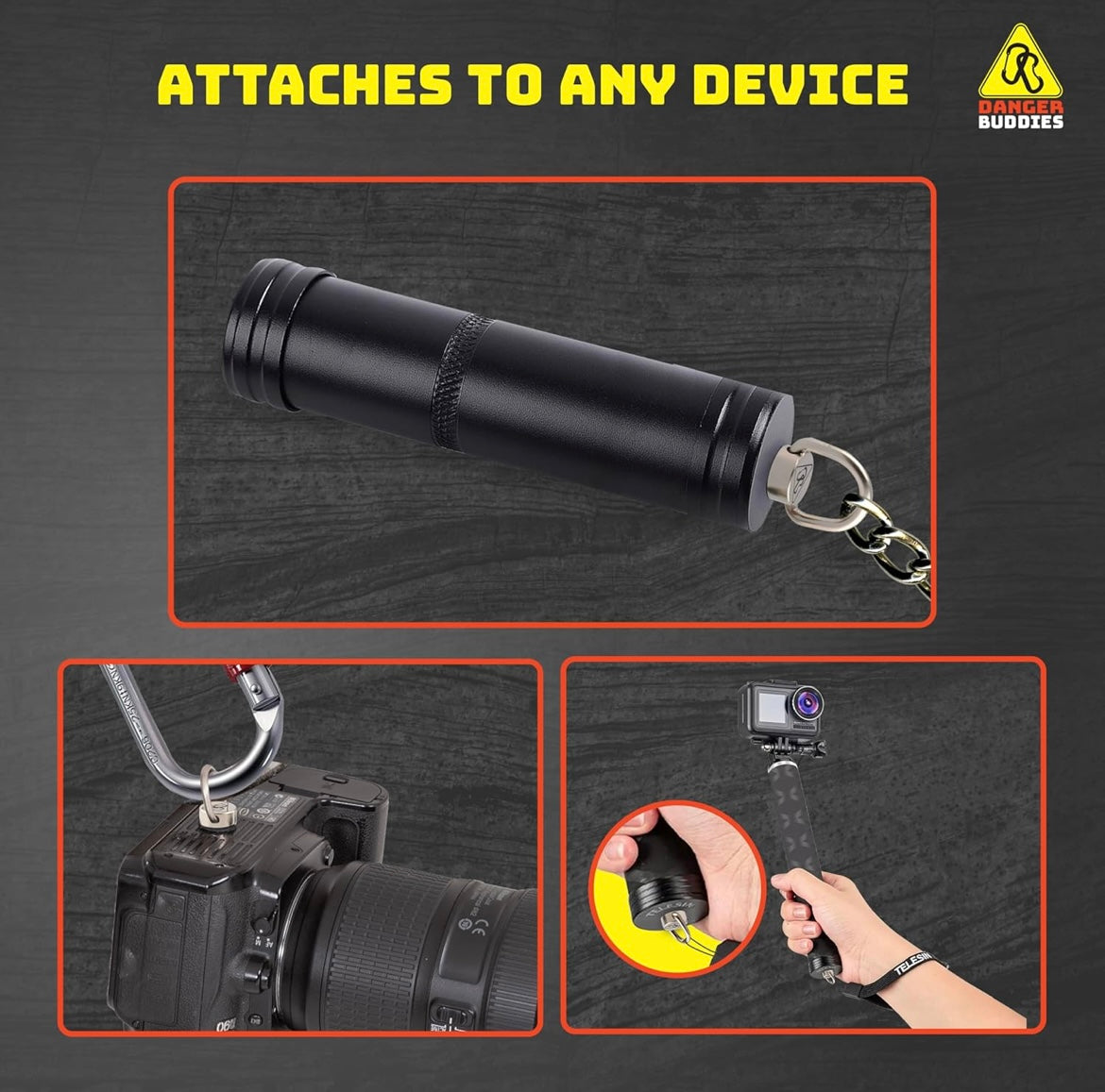 Midwest Thermal Optics D-Ring - Easily Attach a Carabiner to your scanner with this 1/4-20 Tripod Mount D-Ring