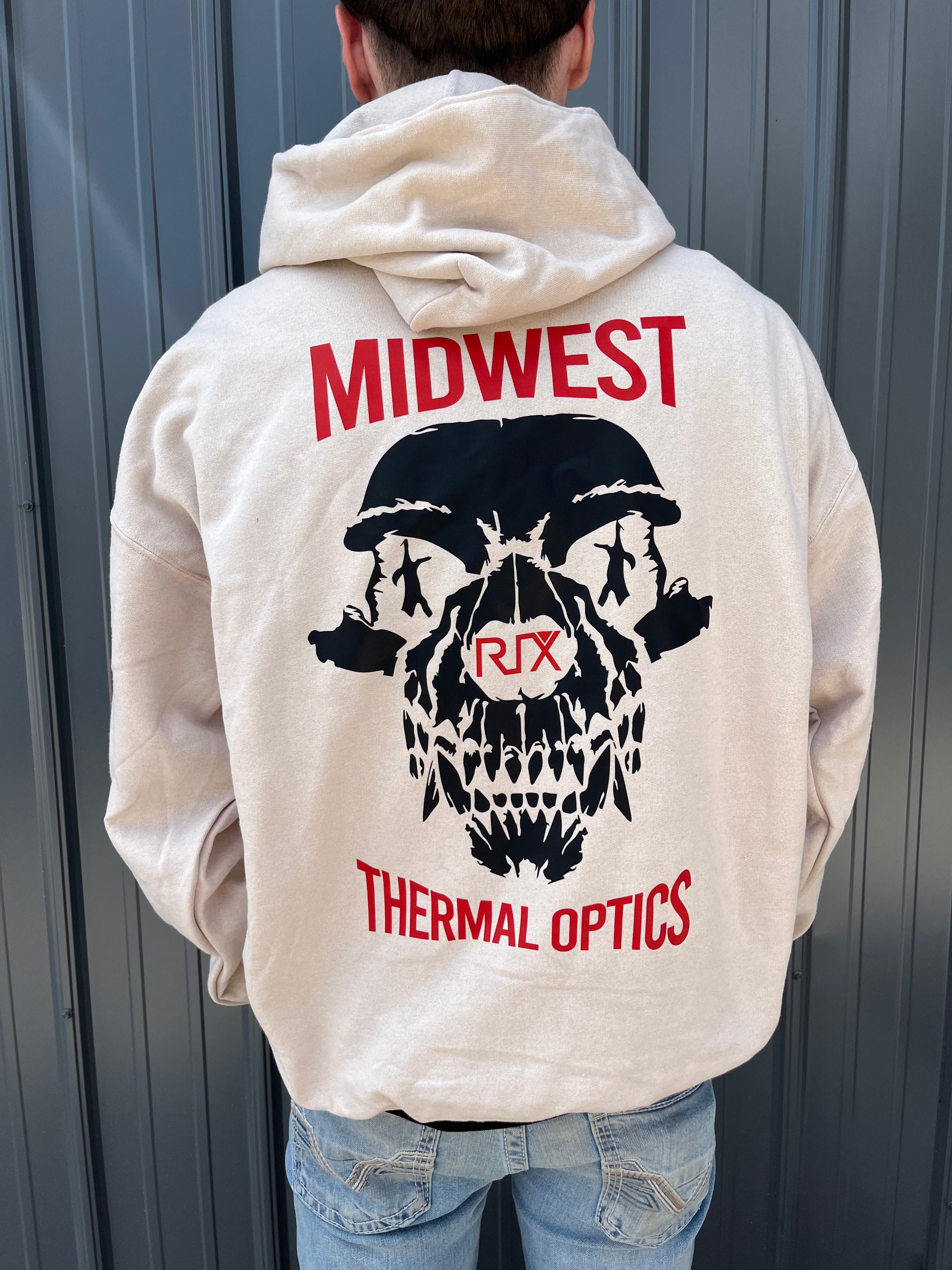 Midwest Thermal Optics SWEATSHIRT MTO RIX Optics Skull Hoodie