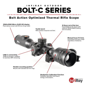 InfiRay Outdoor *Used* InfiRay Outdoor BOLT 640 3.5X 50mm Thermal Scope IRAY TH50CV2