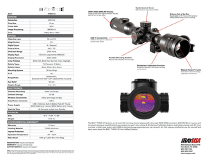 InfiRay Outdoor *Used* InfiRay Outdoor BOLT 640 3.5X 50mm Thermal Scope IRAY TH50CV2