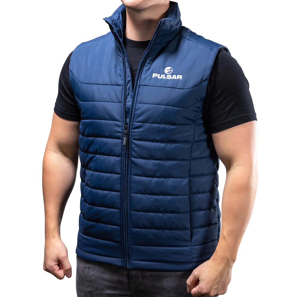 Pulsar Pulsar Navy Quilted Blue Vest