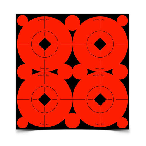 Birchwood Casey Birchwood Casey 33903 Target Spots Self-Adhesive Paper Black/Orange 3" Bullseye 40 Pack