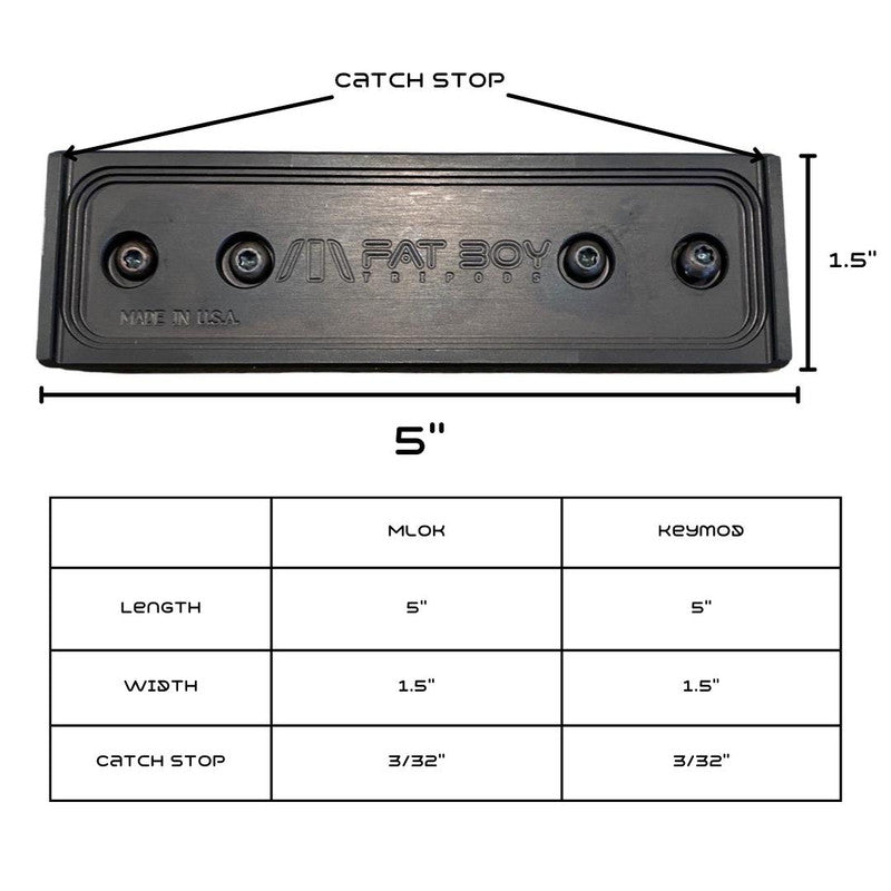 FatBoy Tripods FATBOY KeyMod Arca Swiss Plate