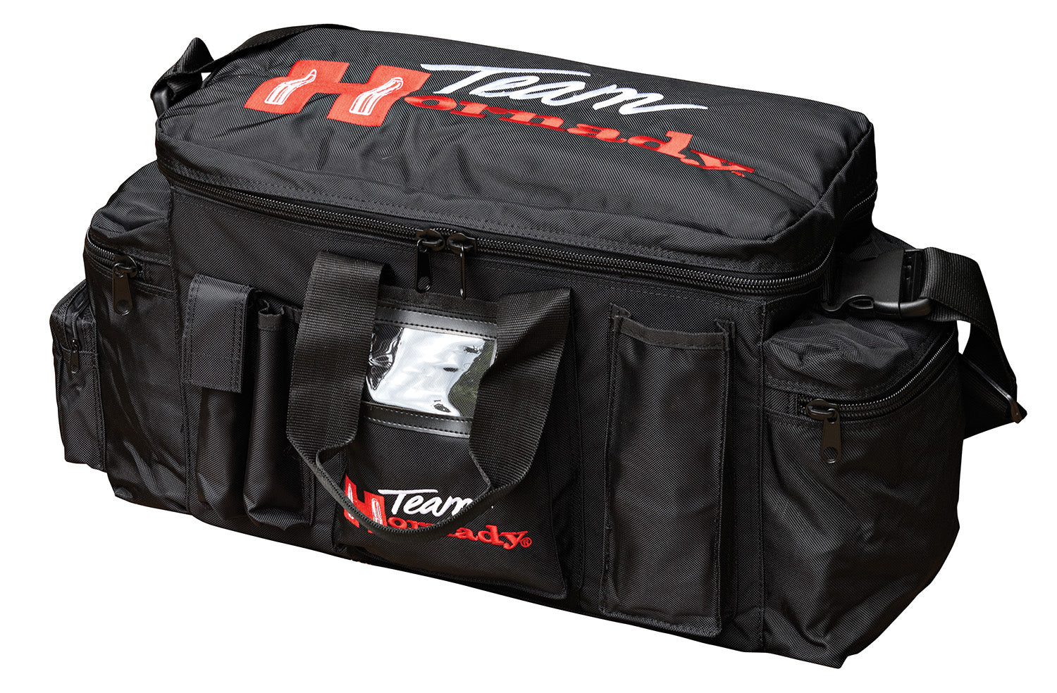 Hornady Team Hornady Range Bag Black with Red Logo Nylon with Large Compartment