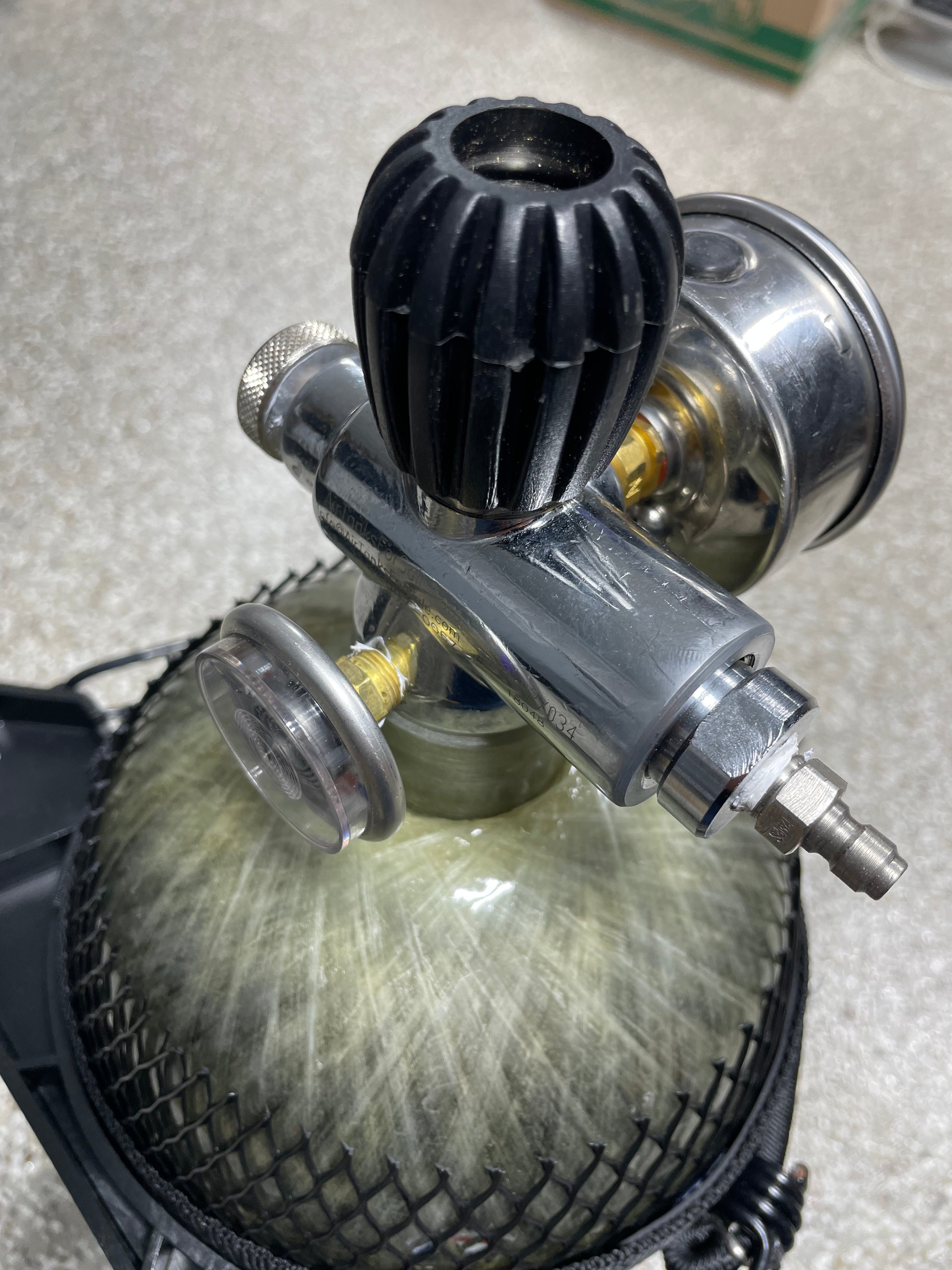 Midwest Thermal Optics Air Tank 410 Cu In/74 Cu Ft 4500 PSI Tank *PICK UP ONLY*