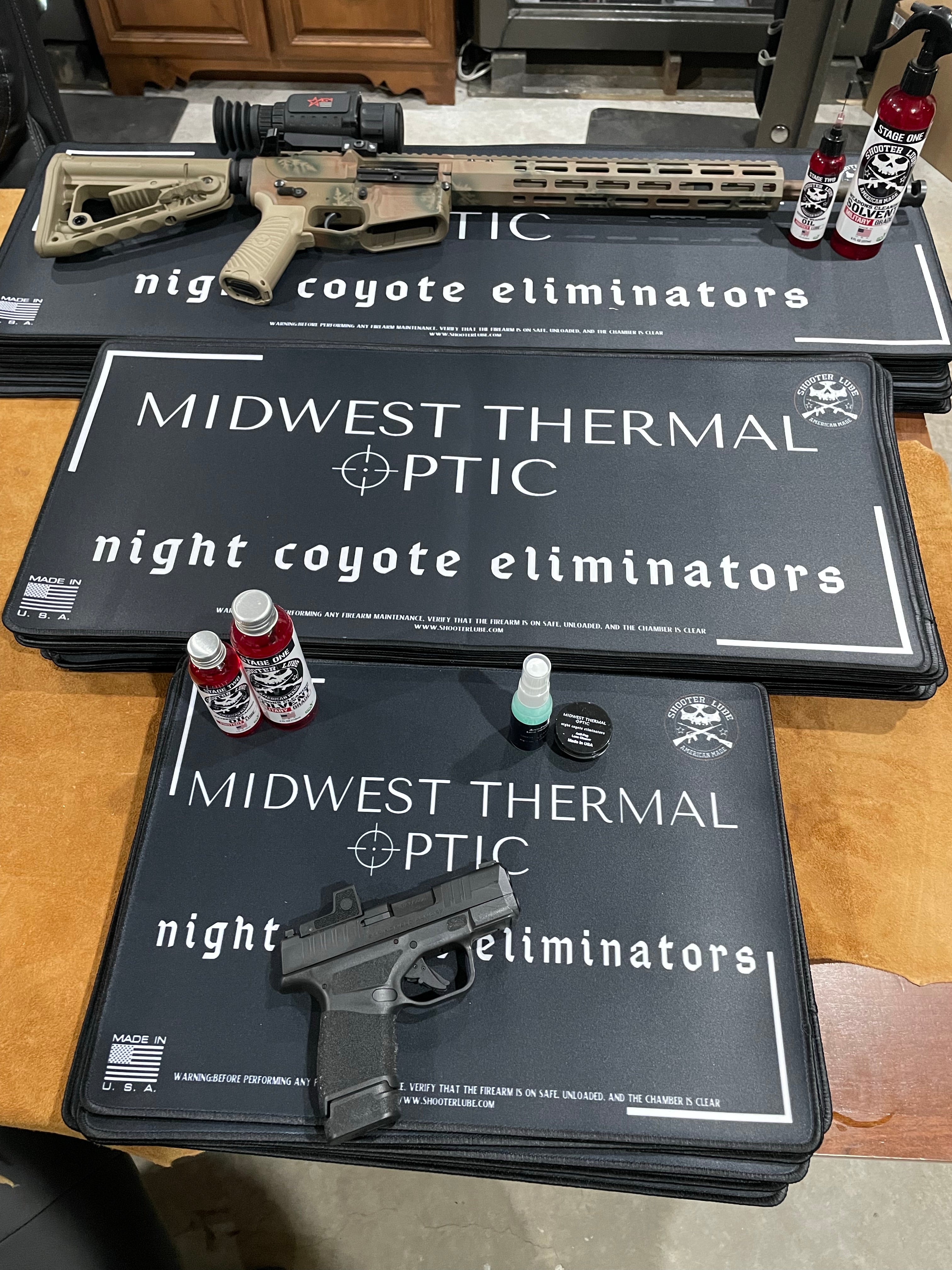 Midwest Thermal Optic Gun Cleaning Mat Logo Gun Cleaning Mat