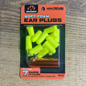 Walkers Walkers Soft Foam Ear Plugs- 7 Count Yellow