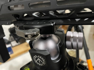 SHINEWEE Arca Rail 5.51” MLOK Tripod Mount Adapter Rifle Tripod Ballhead Quick Release Plate