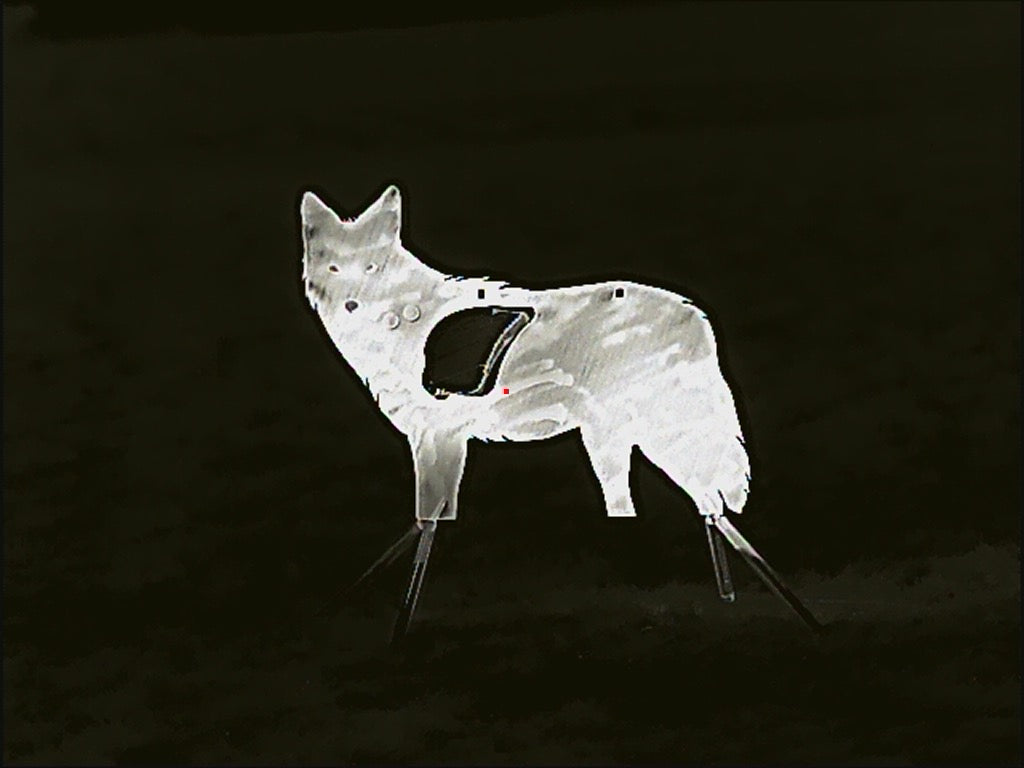Atlas Targets Full Size SR500 Steel Side Profile Reactive Coyote Target W/ Legs