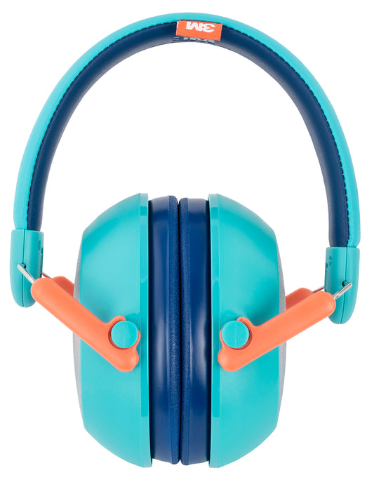 Peltor Kids Hearing Protection Plus 23 dB Over the Head Teal Ear Cups with Teal Headband Youth