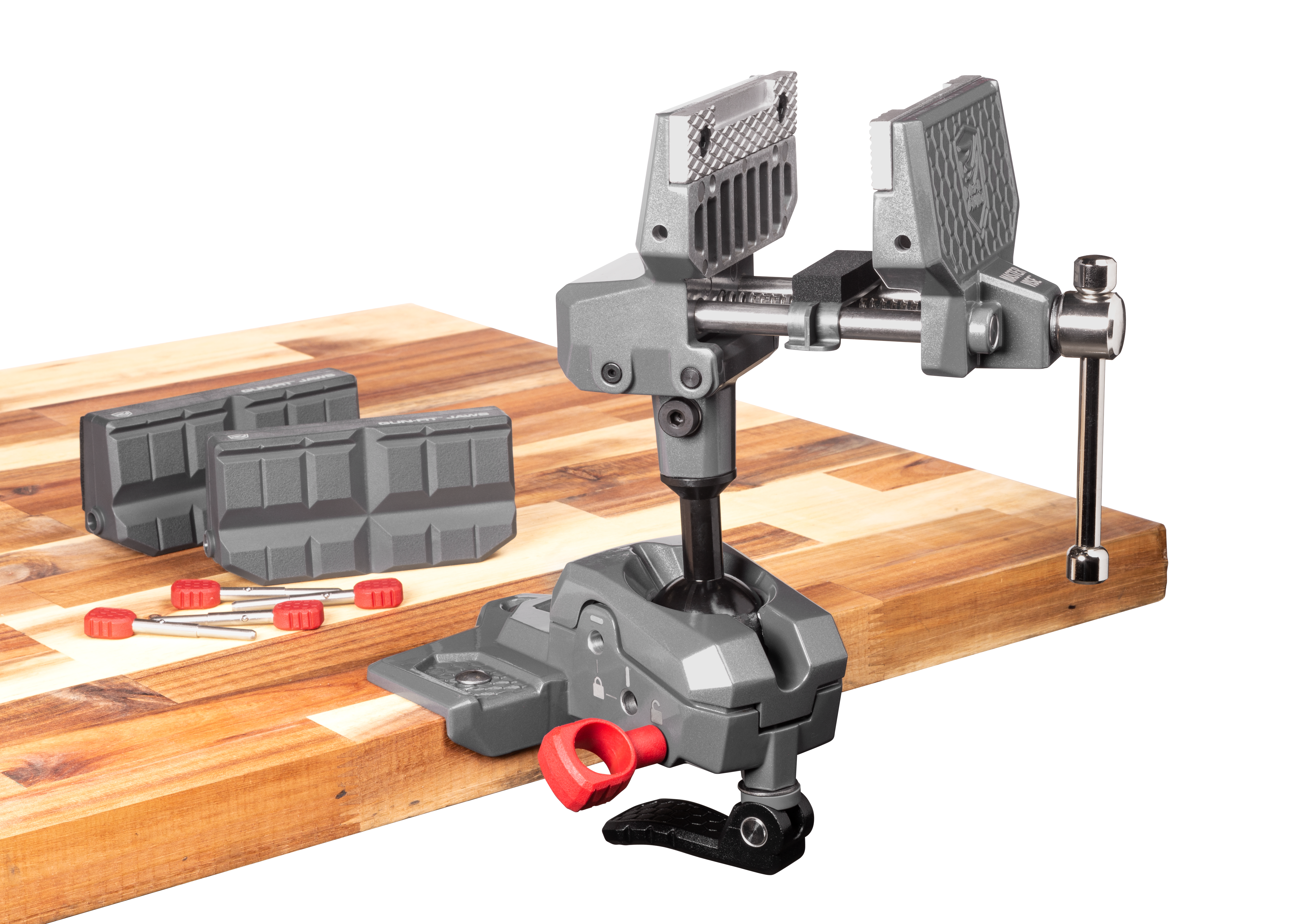 REAL AVID Real Avid Bench Mount Armorer's Master Vice W/TORQ-LOK & Reversible Gun-Fit Sleeves