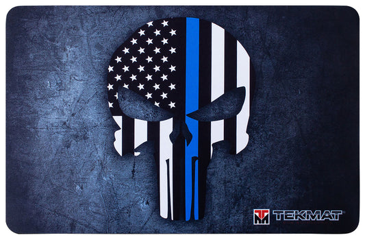TekMat Punisher Blue Line Cleaning Mat 17x11