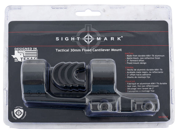 Sightmark Tactical Cantilever Mount Fixed 30mm Ring Black
