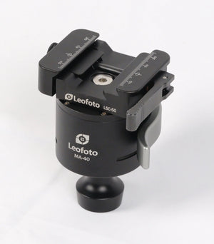 Leofoto Leofoto MA-40 40mm Lever-Control Rapid Lock Ball Head With Dual Arca / Picatinny Clamp