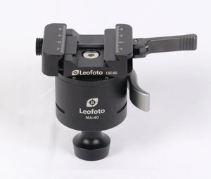Leofoto Leofoto MA-40 40mm Lever-Control Rapid Lock Ball Head With Dual Arca / Picatinny Clamp