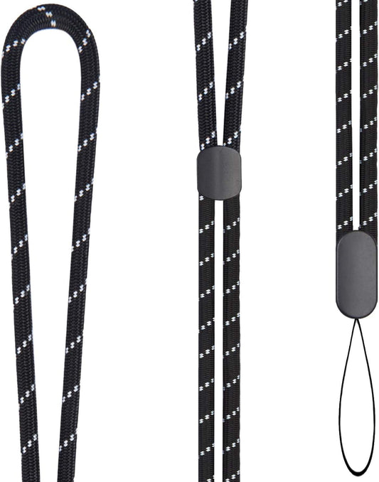 Ajustable Neck Black Lanyard