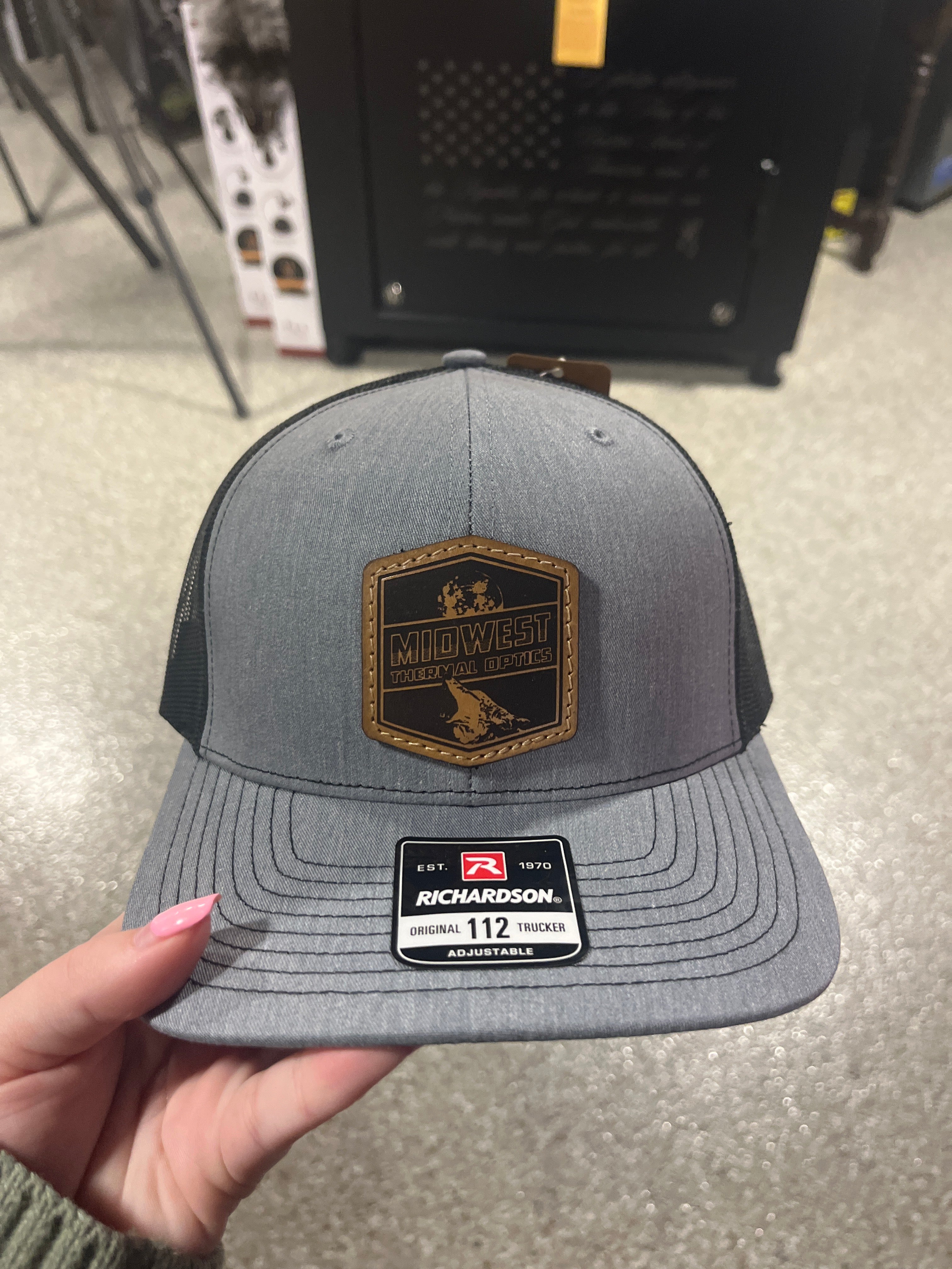 Midwest Thermal Optics Richardson 112 Adjustable Snapback - Midwest Thermal Optics Hat Gray Black