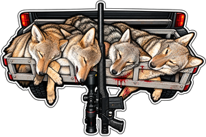 Midwest Thermal Optics Sticker 2.5" Vinyl Coyote Hunting Sticker