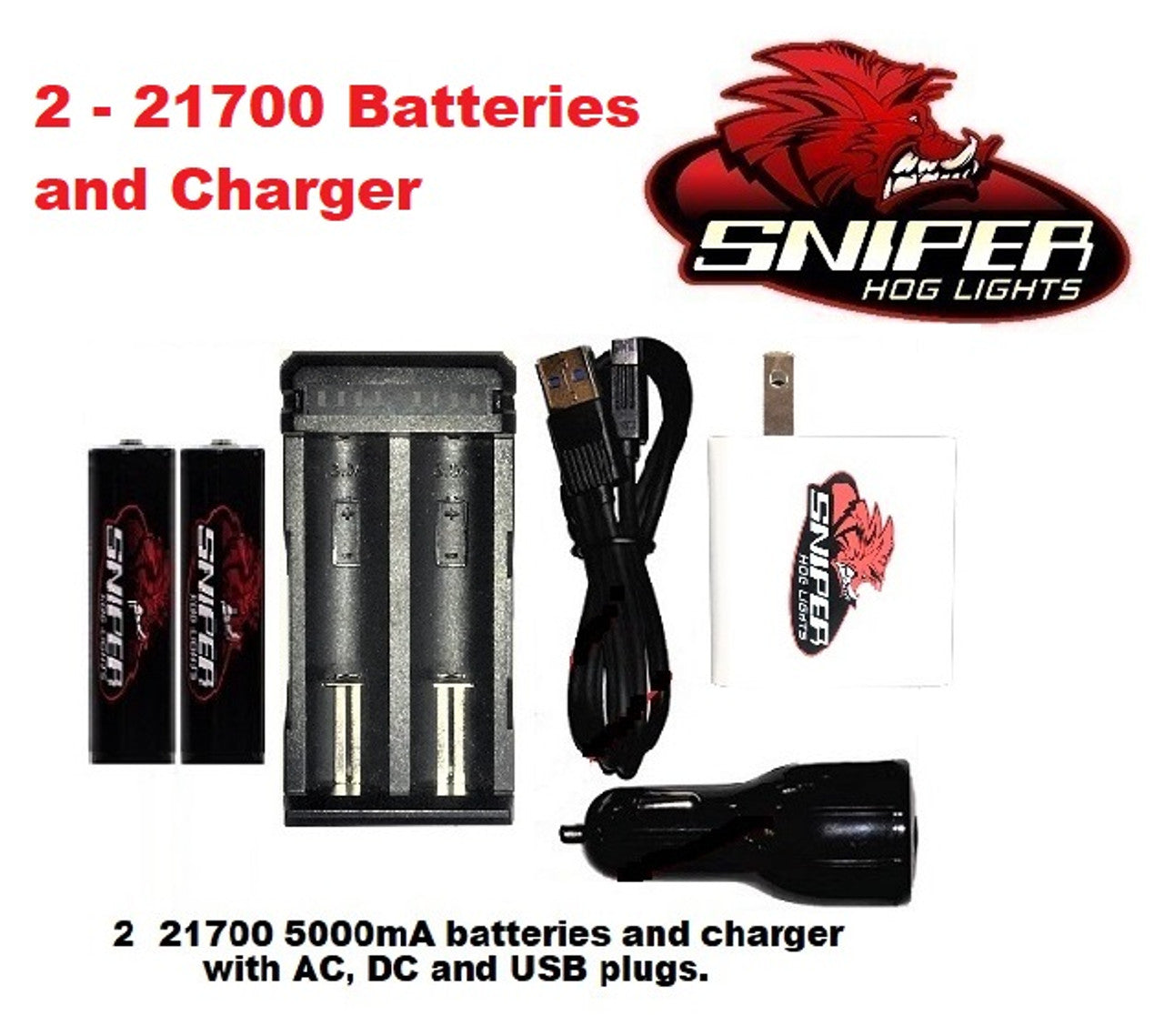 2 21700 batteries and Charger