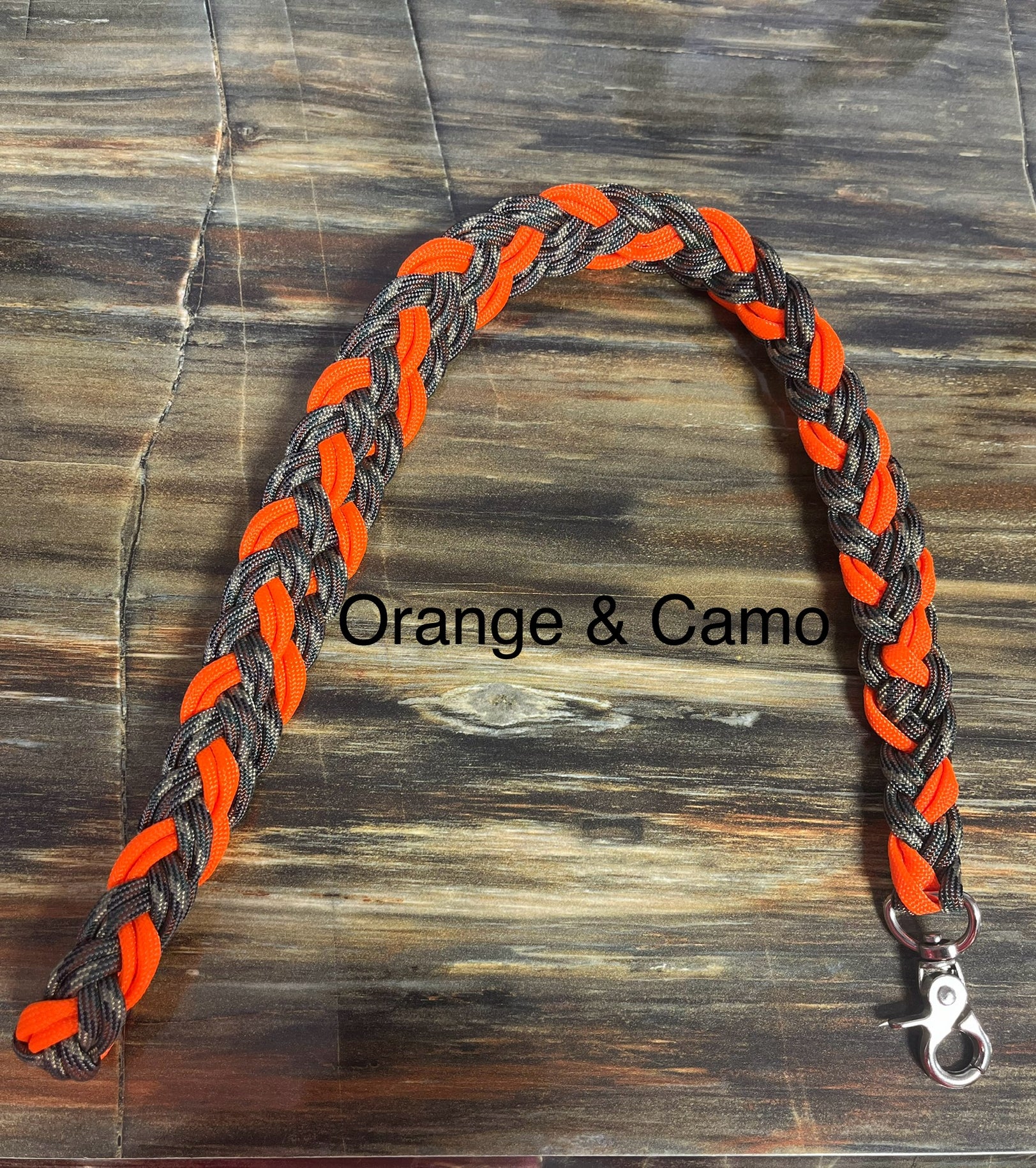 Life is Now Outdoors Life is Now Outdoors Paracord Remote or Scanner Lanyard Orange & Camo
