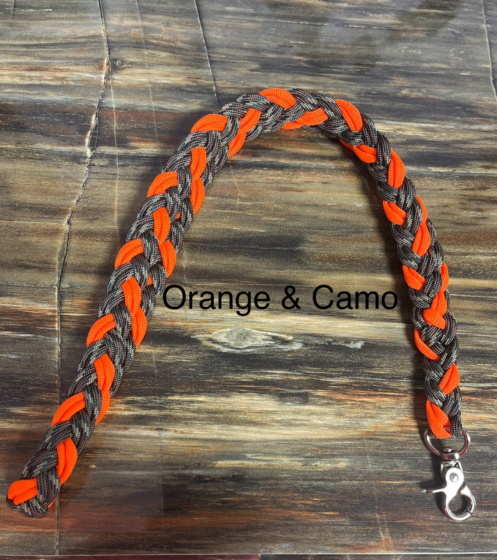 Life is Now Outdoors Life is Now Outdoors Paracord Remote or Scanner Lanyard Orange & Camo