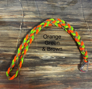 Life is Now Outdoors Life is Now Outdoors Paracord Remote or Scanner Lanyard Orange Green & Brown