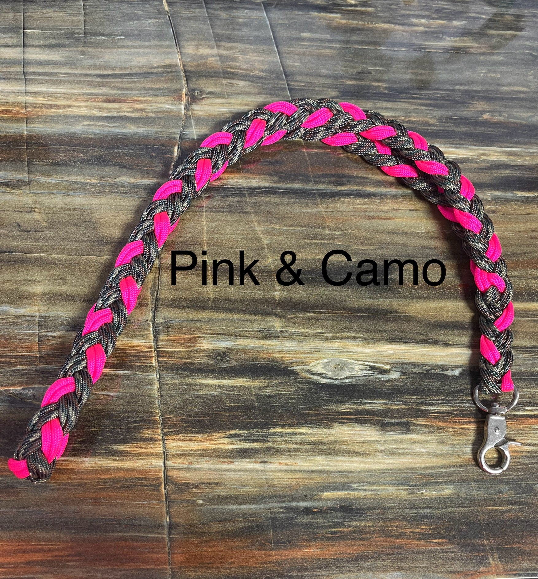 Life is Now Outdoors Life is Now Outdoors Paracord Remote or Scanner Lanyard Pink & Camo