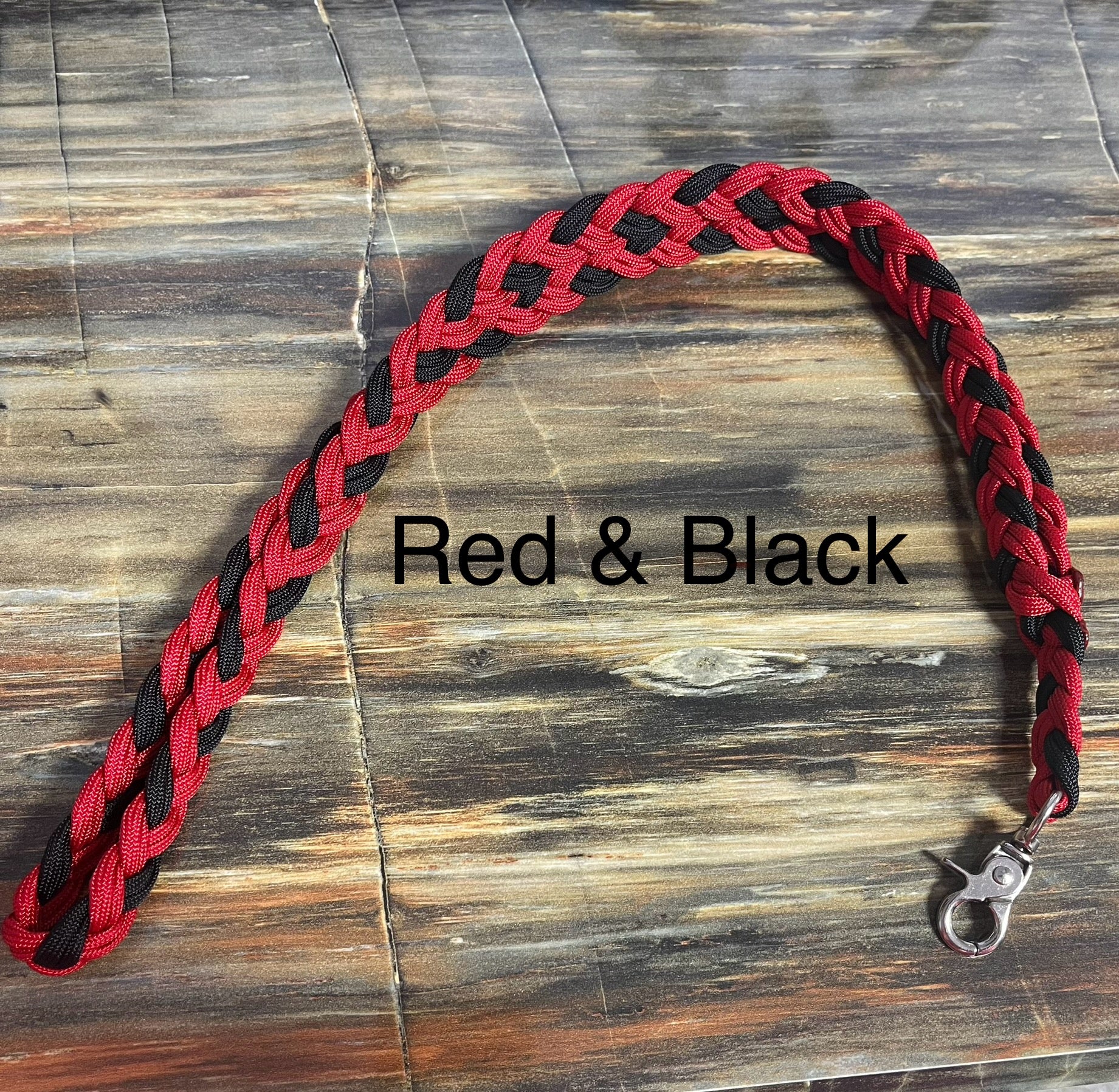 Life is Now Outdoors Life is Now Outdoors Paracord Remote or Scanner Lanyard Red and black