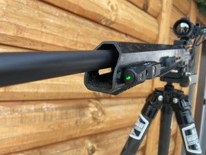 Votatu M4L Green Laser Sight Compatible with M-Lok Rail Surface, Ultra Low-Profile Tactical Rifle Laser Sight with Strobe Function Magnetic