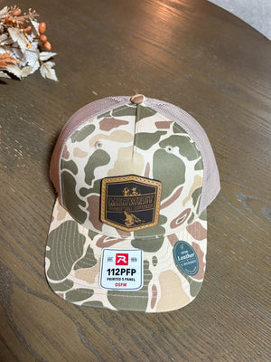 Midwest Thermal Optics Hat Richardson 112PFP Camo Leather Patch Hat - Midwest Thermal Optics Hat