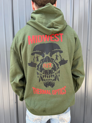 Midwest Thermal Optics SWEATSHIRT MTO RIX Optics Skull Hoodie