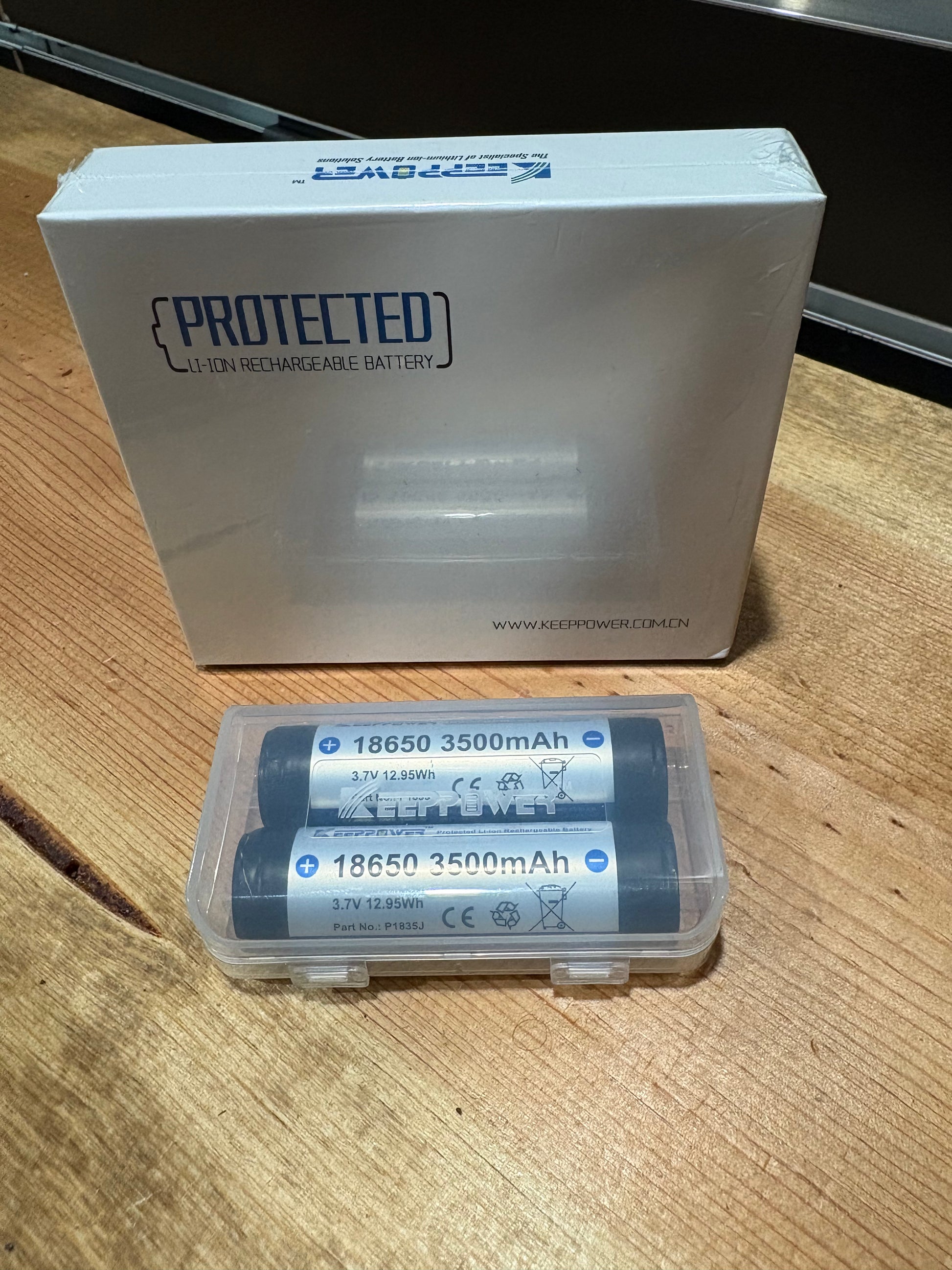 KEEPPOWER KeepPower 18650 Protected Li-ion Rechargable Batteries (2 pack) P1835J