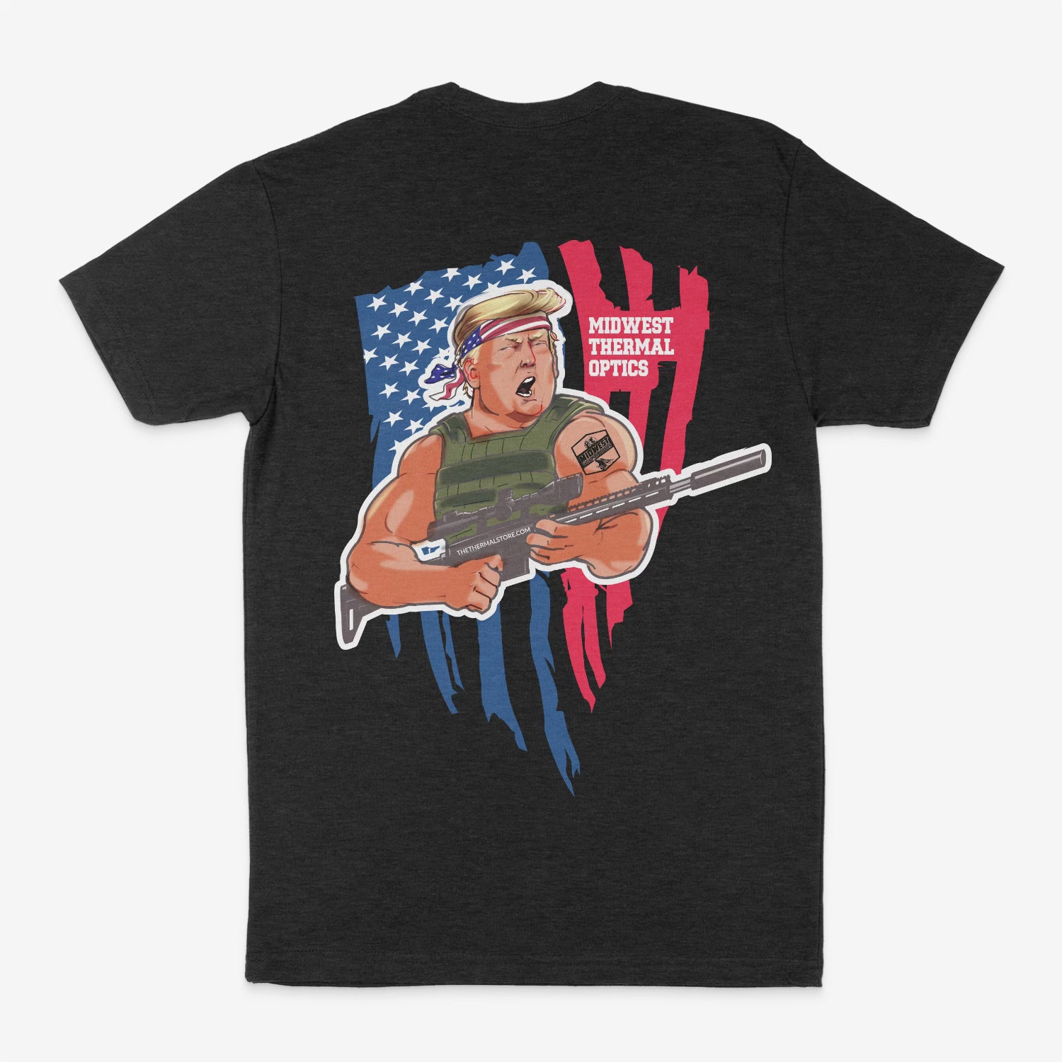 Midwest Thermal Optics Tshirt MTO Exclusive Trump T-Shirt (2XL/3XL) 4XL Black