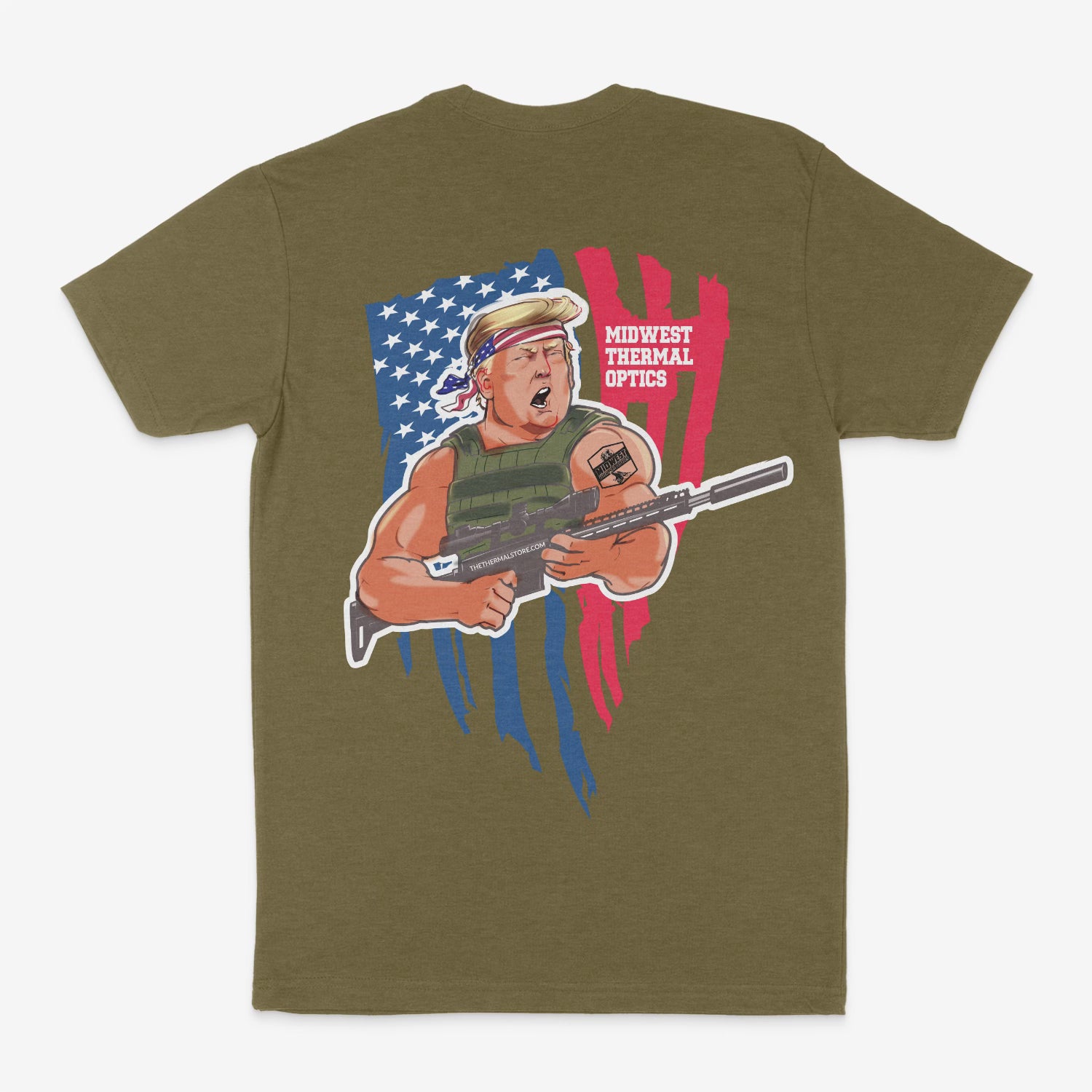 Midwest Thermal Optics Tshirt MTO Exclusive Trump T-Shirt (2XL/3XL) 3XL Green