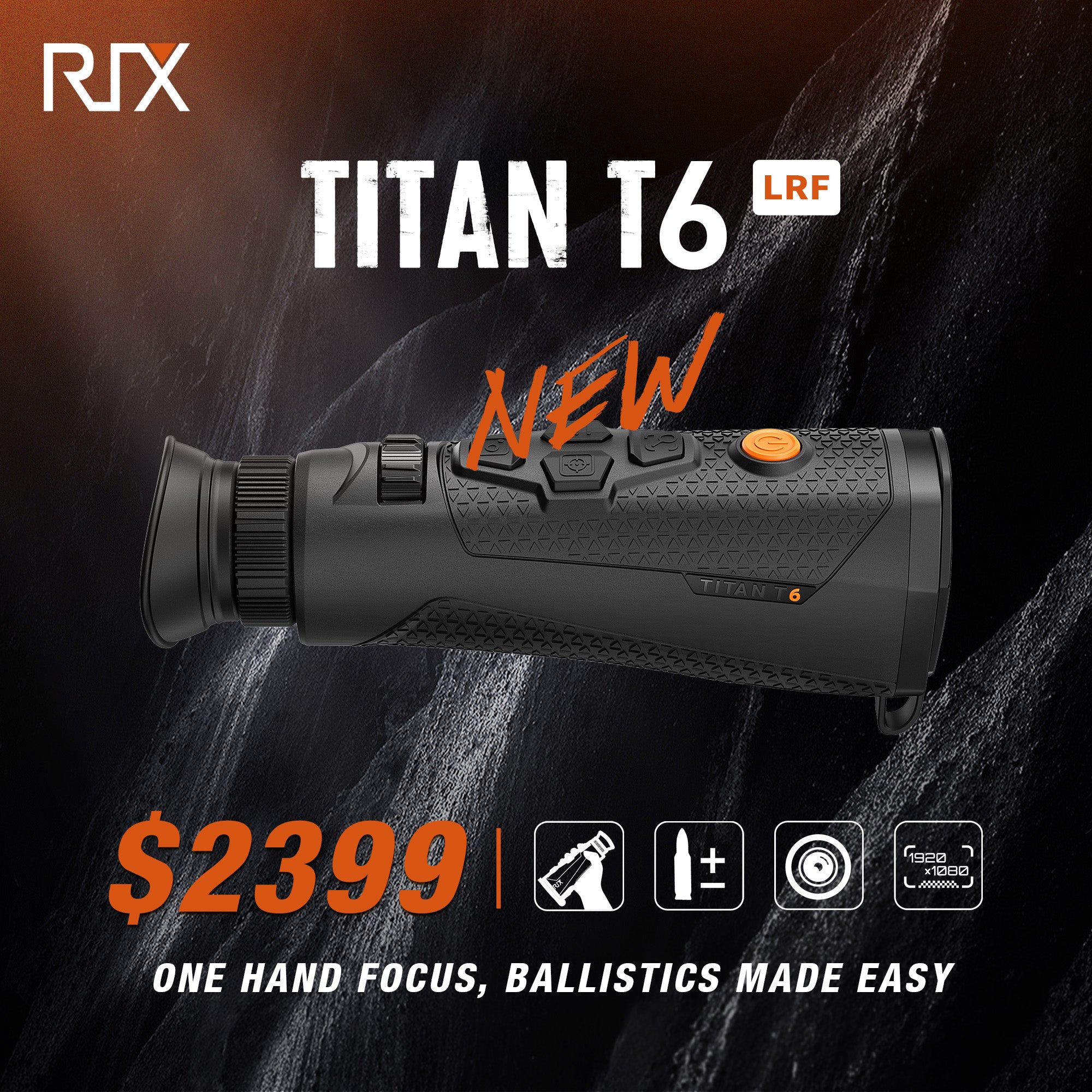 RIX Thermal Monocular Scanner RIX Titan T6 LRF Thermal Monocular