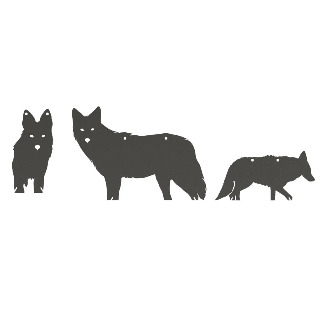 Atlas Targets AR500 Coyote Target W/ REACTIVE Vital - Small