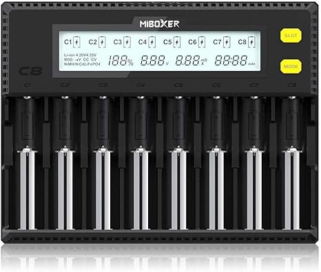 Midwest Thermal Optics 18650 Battery Charger, 8-Bay Smart Charger
