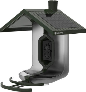 FEATHERSNAP Feather Snap Smart, Solar-Powered Bird Feeder W/ AI Species Recognition