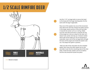 Midwest Thermal Optics Whitetail Deer Steel Target - 50% Scale